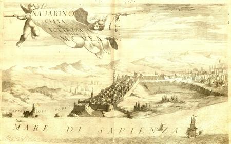 "Navarino Citta E Fortezza della Morea" - Vincenzo Maria Coronelli