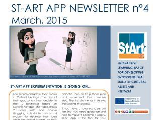 ST-ART APP: NEWSLETTER N°4 – March, 2015