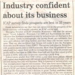 Industry confident about its business: ICAP survey finds prospects are best in 35 years